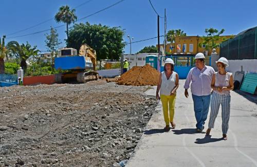 Comienzan las obras de adecuación del terreno de la futura Escuela Infantil de Arguineguín