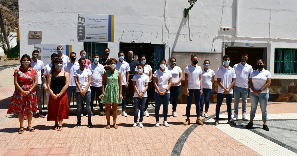 Mogán da la bienvenida a los integrantes del programa de formación ‘Mogán Reluce’ y ‘Mogán Valora’
