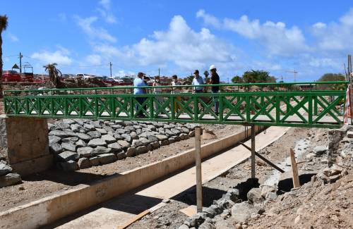 El Barranco de Pino Seco se transforma en espacio de recreo y unirá la zona alta de Arguineguín con la playa de Las Marañuelas