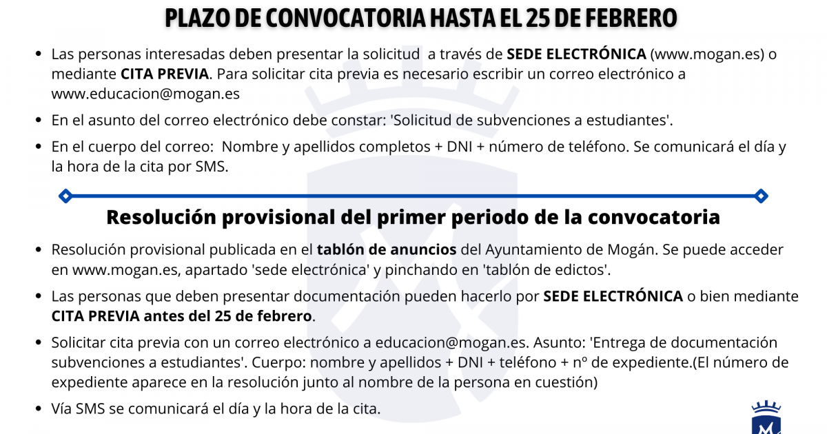 Mogán amplía la convocatoria  de las ayudas a estudiantes