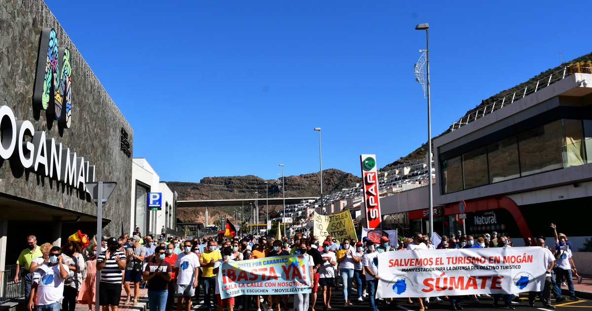 Tercera manifestación en Mogán por la recuperación de las zonas turísticas