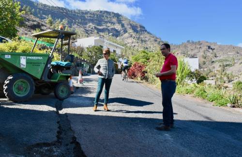 Mogán renueva la red de  abastecimiento de agua en calles de  Barranquillo Andrés y Soria