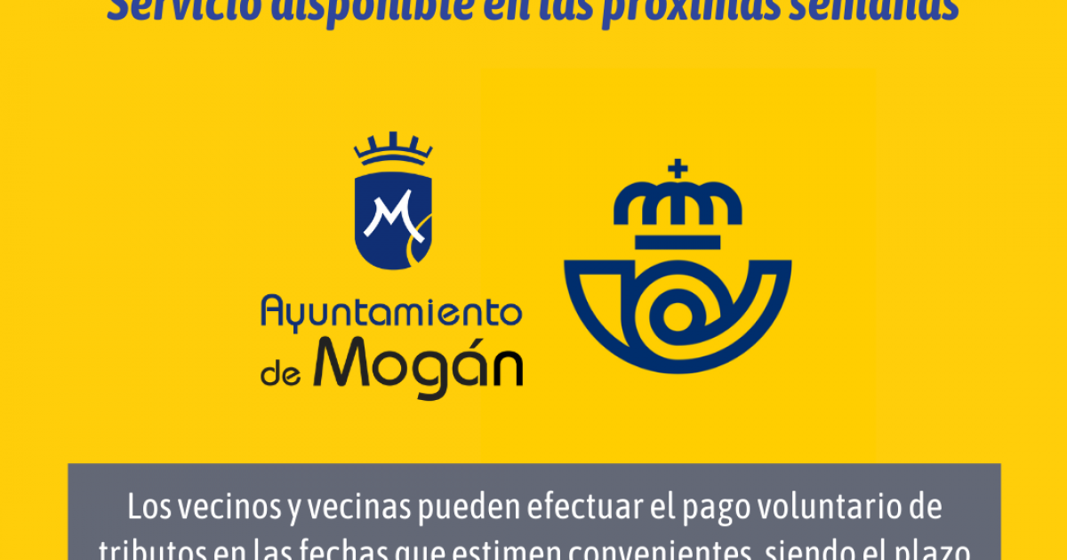 En Mogán se podrá pagar todo tipo de impuestos en las oficinas de Correos