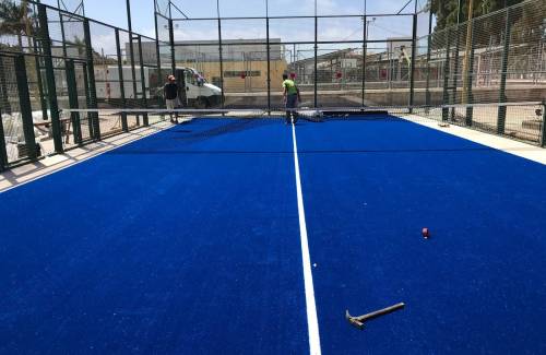 Renovadas las canchas de pádel de  Playa de Mogán