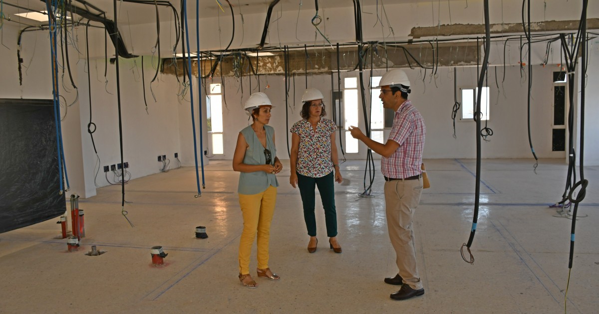 Mogán retoma la obra de acondicionamiento del edificio como centro de adultos y aula de idiomas