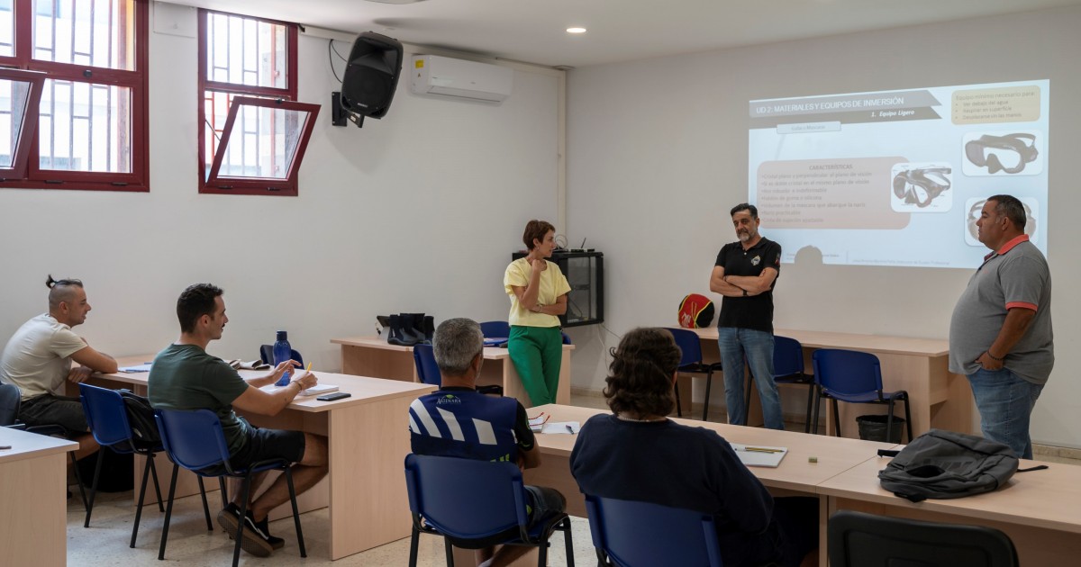 En marcha el curso gratuito de buceo profesional organizado por el Ayuntamiento de  Mogán